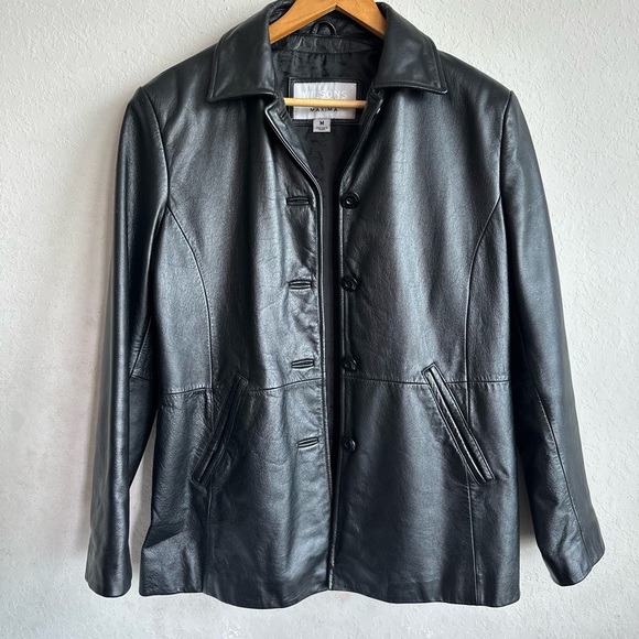 Wilson Jackets & Blazers - Wilson Classic Black Leather Jacket